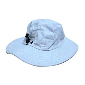 LL Bean Nylon Bucket Sun Safari Hat One Size Adjustable Strap Gray